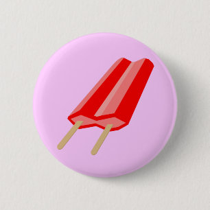 Roter Popsicle Button