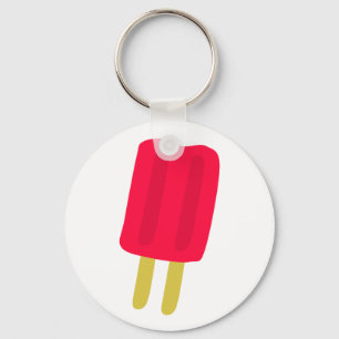 Roter Popsicle-Schlüsselanhänger Schlüsselanhänger