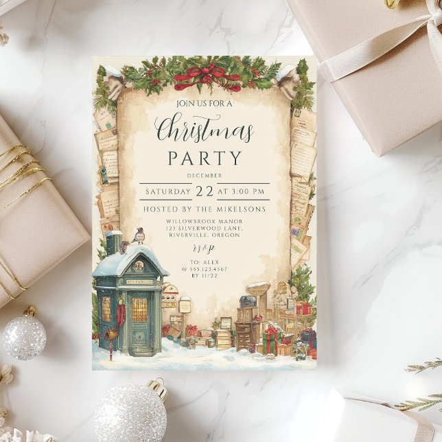 Roter Postkasten Winterurlaub Einladung (Von Creator hochgeladen)