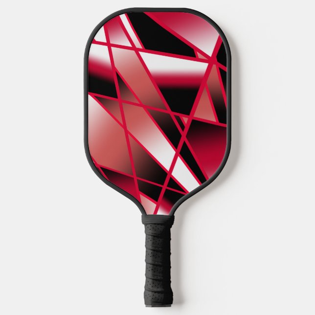 Roter Power Sichtbare strahlende, farbenfrohe Kuns Pickleball Schläger (Vorderseite)