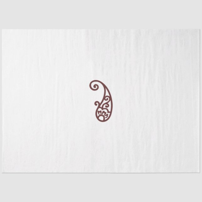 Roter Punkt Seidenpapier (Vorderseite)