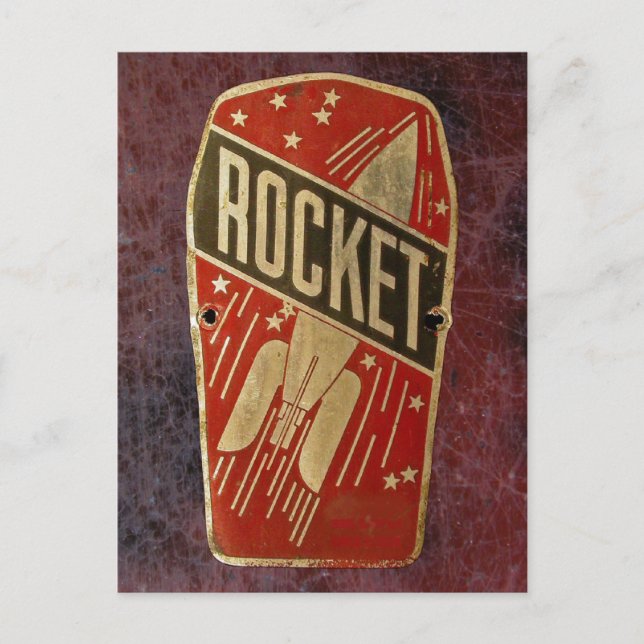 ROTER RAKETE. POSTKARTE (Vorderseite)