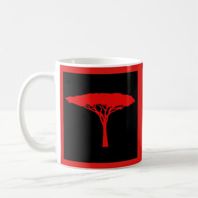 Roter Regenschirm Kaffeetasse (Links)