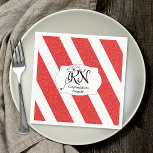 ROTER RN-Abschluss-Partydekor, Serviette