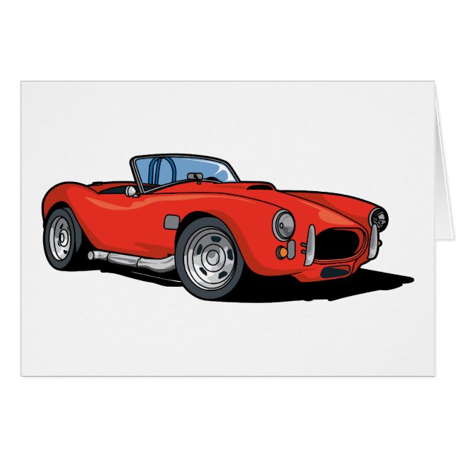 Roter Roadster (Vorderseite (Horizontal))
