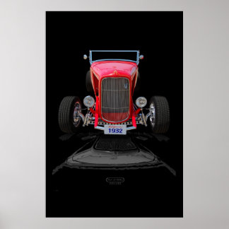Roter Roadster 1932 Poster