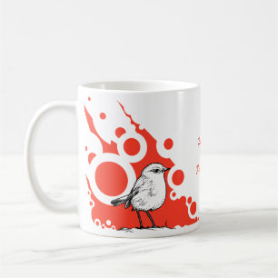 Roter Robin Kaffeetasse