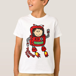 roter Roboter-Kinders-T - Shirt