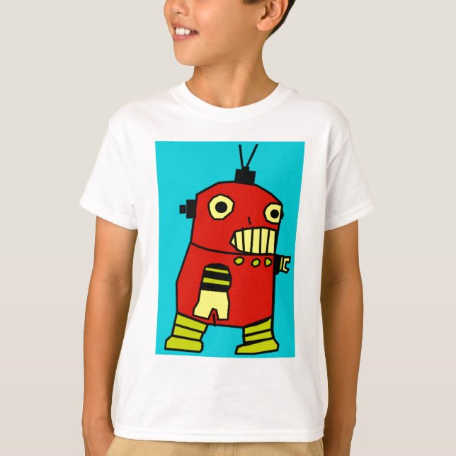 Roter Roboter T-Shirt (Vorderseite)