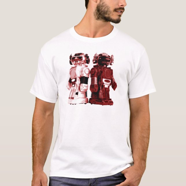 roter Roboter-T - Shirt (Vorderseite)