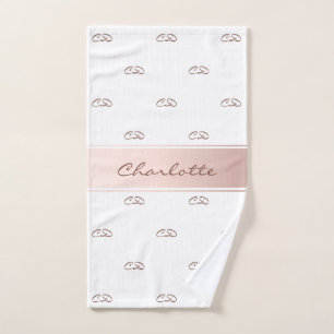 Roter Rose Badhandtuch Set