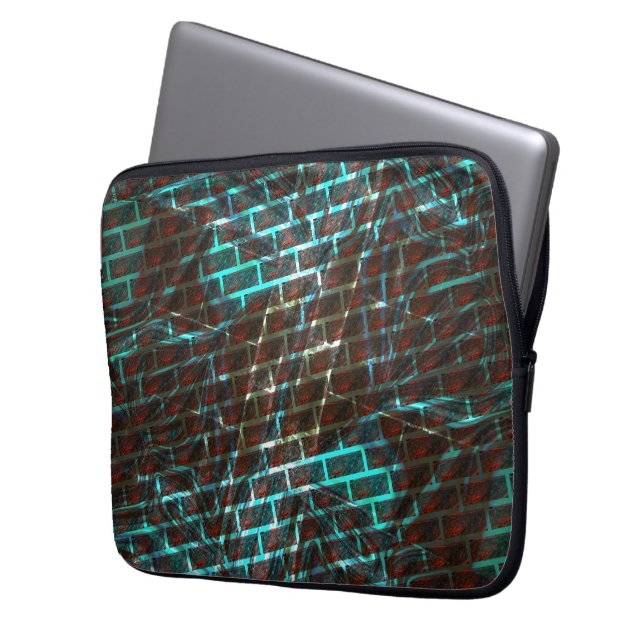 Roter Rost, Kratzer, kleiner Stein oder Gitter Laptopschutzhülle (Vorderseite Links)