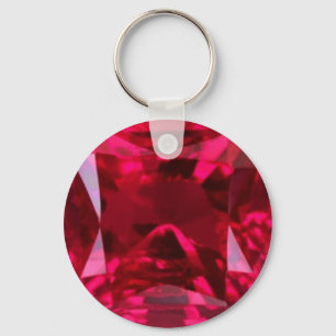 Roter Rubin Julis Birthstone- durch Sharles Schlüsselanhänger