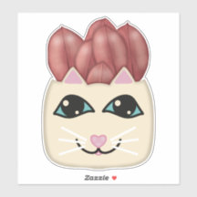 Roter Ruby Rubber Pflanze Planter Sticker