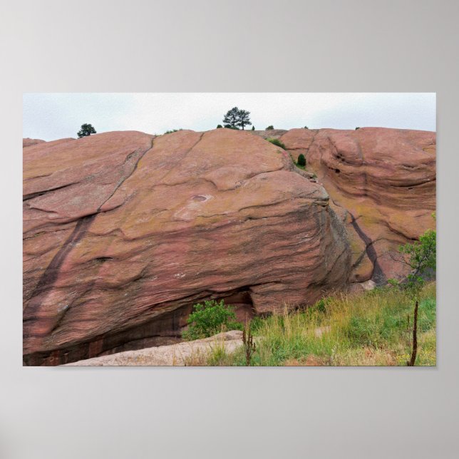 Roter Sandstein Monolith Poster (Vorne)