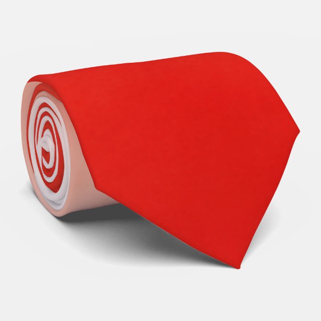 Roter Scarlet-Roter Wasserfarbensplash Krawatte (Gerollt)