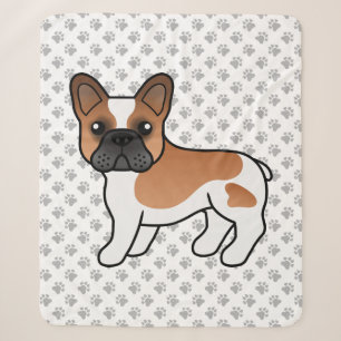 Roter Schecken-Französische-Bulldogge-Hund niedlic Sherpadecke