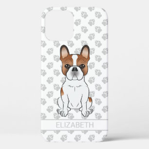 Roter Schecken-Französische-Bulldogge Süßer Cartoo Case-Mate iPhone Hülle