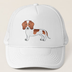 Roter Schecken Kurzhaar Dachshund Süßer Cartoon Hu Truckerkappe