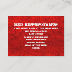 Roter Schlamm Visitenkarte