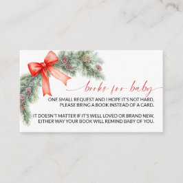 Roter Schleife Weihnachtsbuch für Baby-Einlagekart Begleitkarte