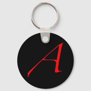 Roter Schlüsselanhänger des Atheisten "A"