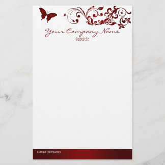 Roter Schmetterling Briefpapier