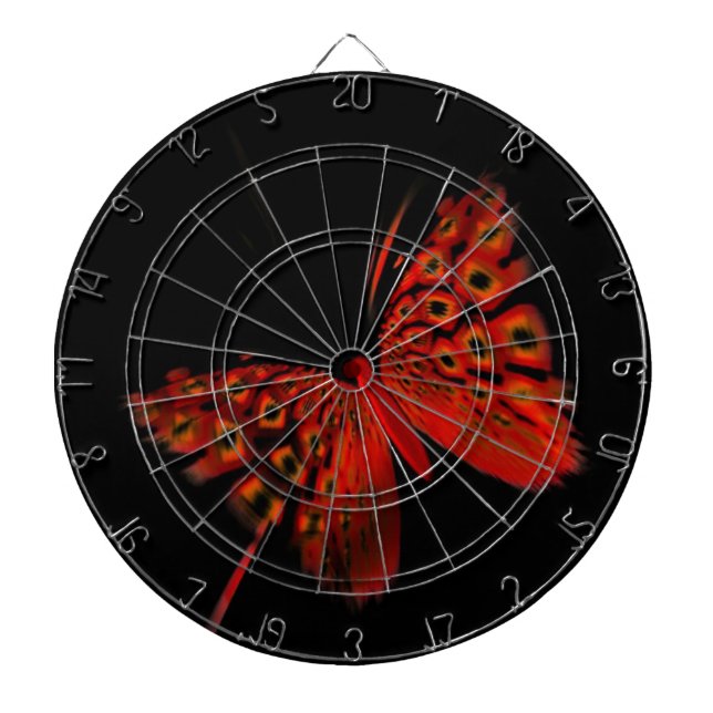 Roter Schmetterling Dartscheibe (vorne)