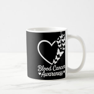 Roter Schmetterling Herz Blut Krebsbewusstseinsmon Kaffeetasse