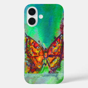 ROTER SCHMETTERLING IN GRÜN iPhone 16 HÜLLE