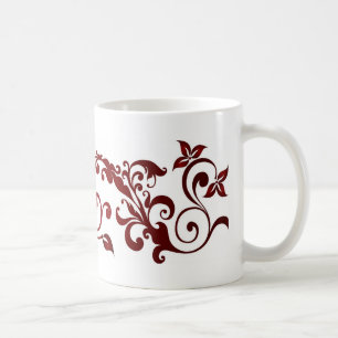 Roter Schmetterling Kaffeetasse