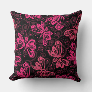 Roter Schmetterling Kissen