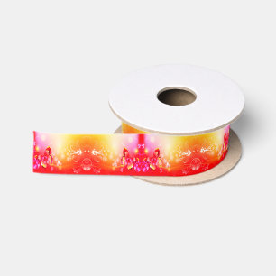 Roter Schmetterling Satinband