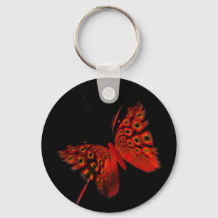 Roter Schmetterling Schlüsselanhänger