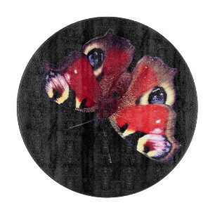 Roter Schmetterling Schneidebrett