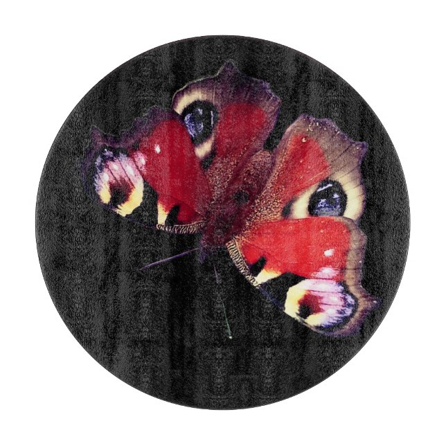 Roter Schmetterling Schneidebrett (Vorderseite)