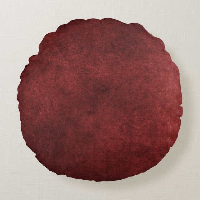 Roter Schmutz Rundes Kissen (Vorderseite)