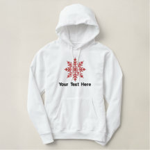 Roter Schneeflocken Personalisiert