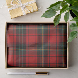 Roter schottischer Tartan Zeitlos Elegant Klassisc Seidenpapier