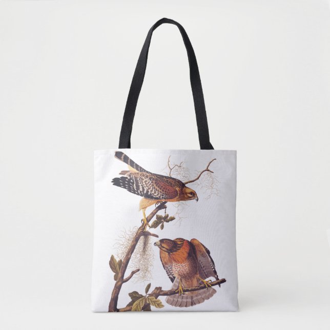 Roter Schulter Hawk Audubon Bird of Prey Tasche (Vorderseite)