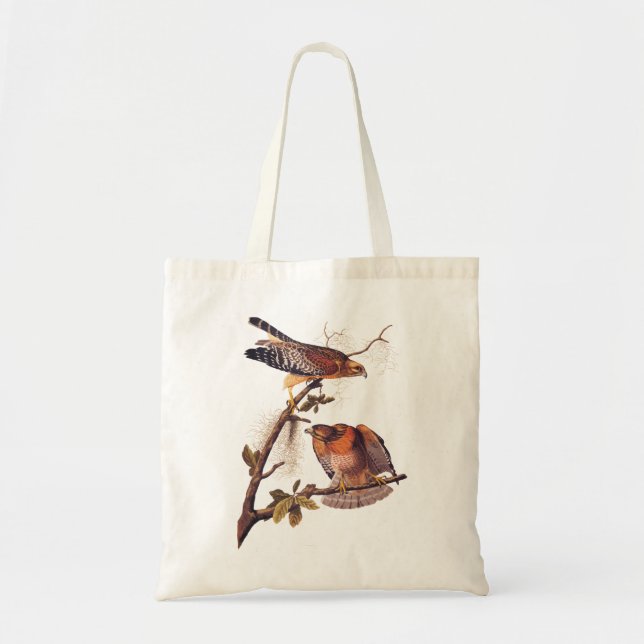 Roter Schulter Hawk Audubon Bird of Prey Tragetasche (Vorne)