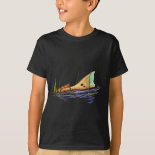 Roter Schwanz-Druckfisch-T-Shirt Roter Trommlerfis T-Shirt