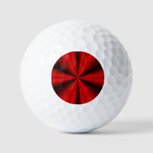 Roter schwarzer Regenbogen in Elefantenhaut-Leder- Golfball