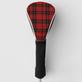 Roter, schwarzer und gelber Tartankarierter Tartan Golf Headcover