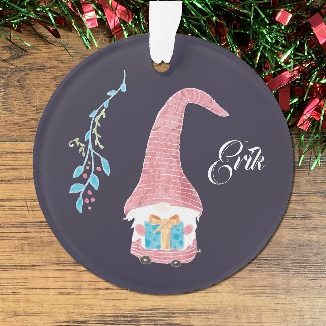 Roter Schwedischer Gnome mit prächtiger Dekoration (Von Creator hochgeladen)