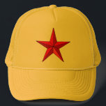 Roter Seestern Truckerkappe<br><div class="desc">Roter traditioneller Seestern</div>