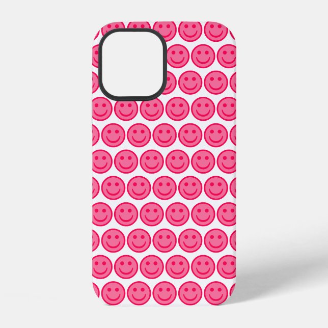 Roter Smiley iPhone 12 Hülle (Rückseite)