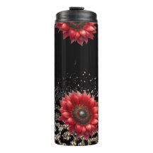 Roter Sonnenblumenkopf