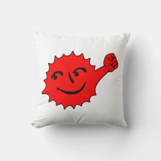 Roter Sonnenspielzeug-Maskottchen Kissen