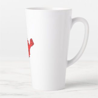 Roter Sonnenspielzeugmaskottchen Milchtasse